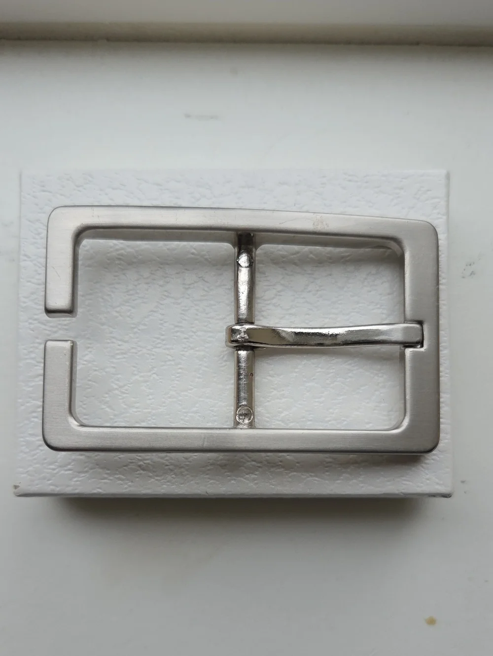 Cole Haan Authentic Replacement Belt Buckle - Polished Silver Tone Men's Luxury